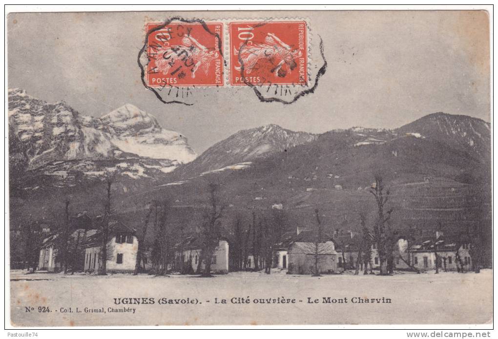 UGINES  (Savoie).  -  La  Cité  Ouvrière  -  Le  Mont  Charvin - Ugine