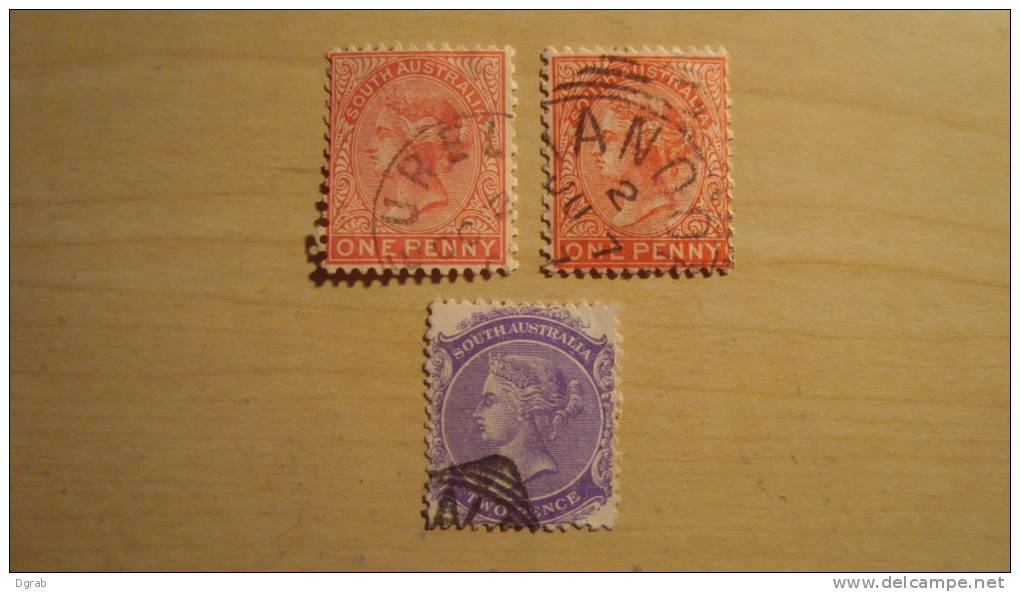 South Australia  1899  Mix Lot  Used - Used Stamps