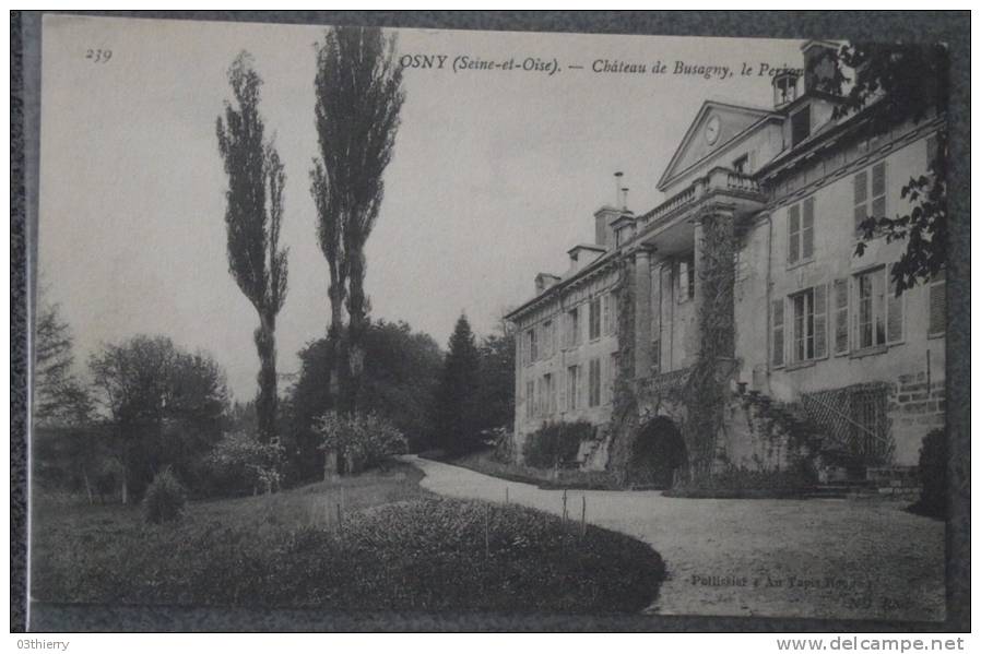 CPA 95 OSNY CHATEAU DE BUSAGNY LE PERRON Non Ecrite - Osny