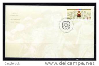 O)2001 CANADA, FIRST DAY COVER,THE ROYAL CANADIAN LEGIO - 2001-2010