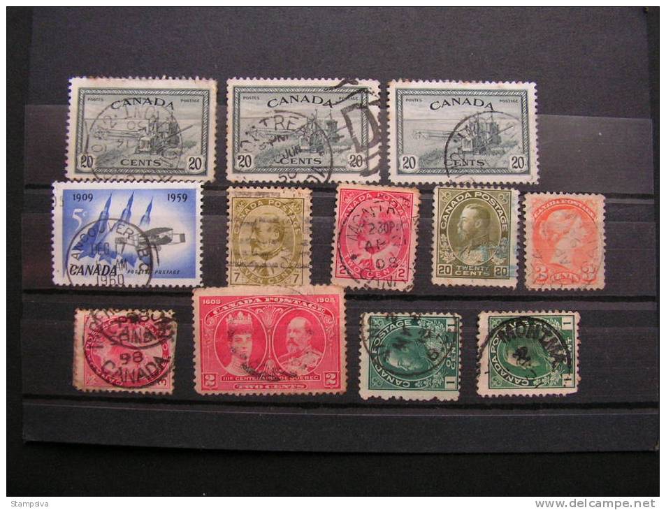 == Canada Lot  Ca, 1951 - Used Stamps