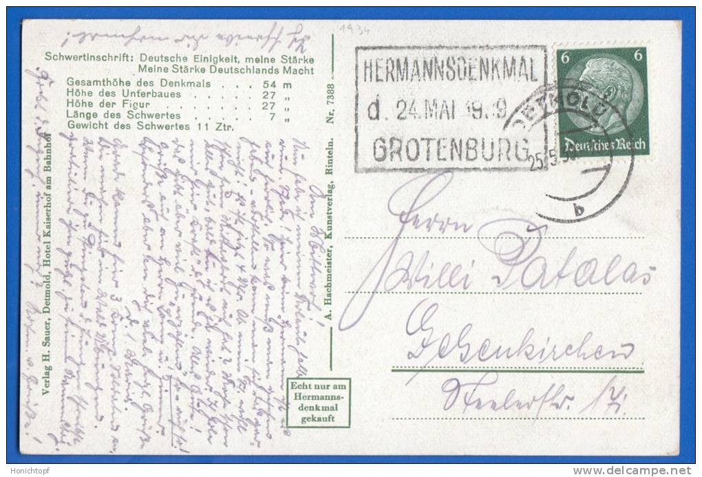 Deutschland; Teutoburger Wald; 1939 - Detmold