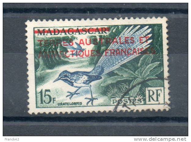 TAAF. 15F. Madagascar Surchargé - Used Stamps