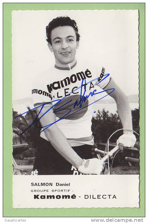 Daniel SALMON, Autographe Manuscrit, Dédicace. 2 Scans. GS Kamomé Dilecta - Cycling