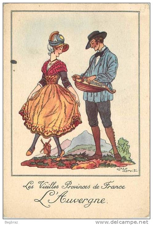 IMAGE PUBLICITAIRE  FARINE JAMMET    LES VIELLES PROVINCES DE FRANCE   L AUVERGNE - Autres & Non Classés