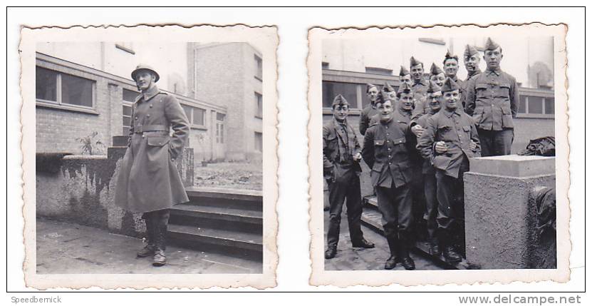 20982- 7 Photo Originales 2 De 5x3 & 4 De5x5cm, 1 De 7x5cm, Belgique,1940, Militaire Soldat - Guerre, Militaire