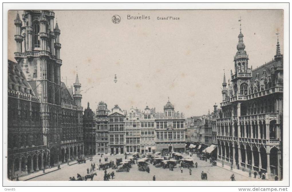 CPA BRUXELLES, MARCHE, GRAND'PLACE, BELGIQUE - Mercadillos