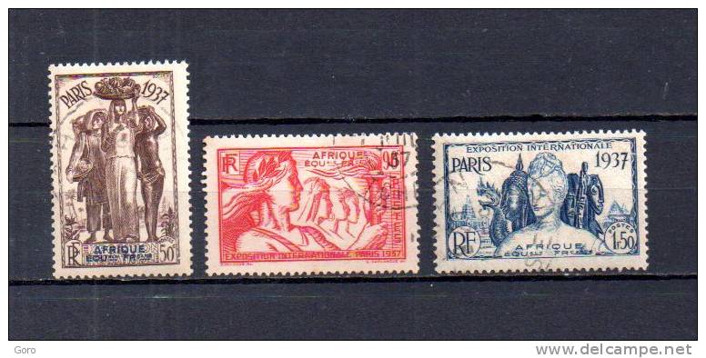 Africa Ecuatorial Francesa    1937  .-   Y&T  Nº    30/32 - Otros & Sin Clasificación