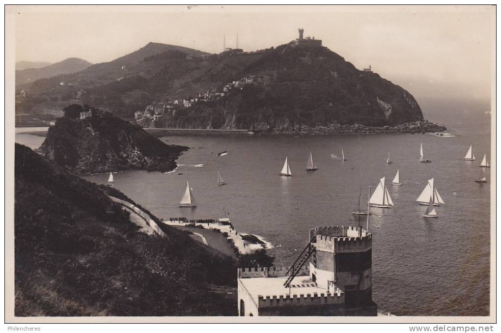 CPSM - (Espagne) San Sebastian - Vista Desde El Monte Urgall - Altri & Non Classificati