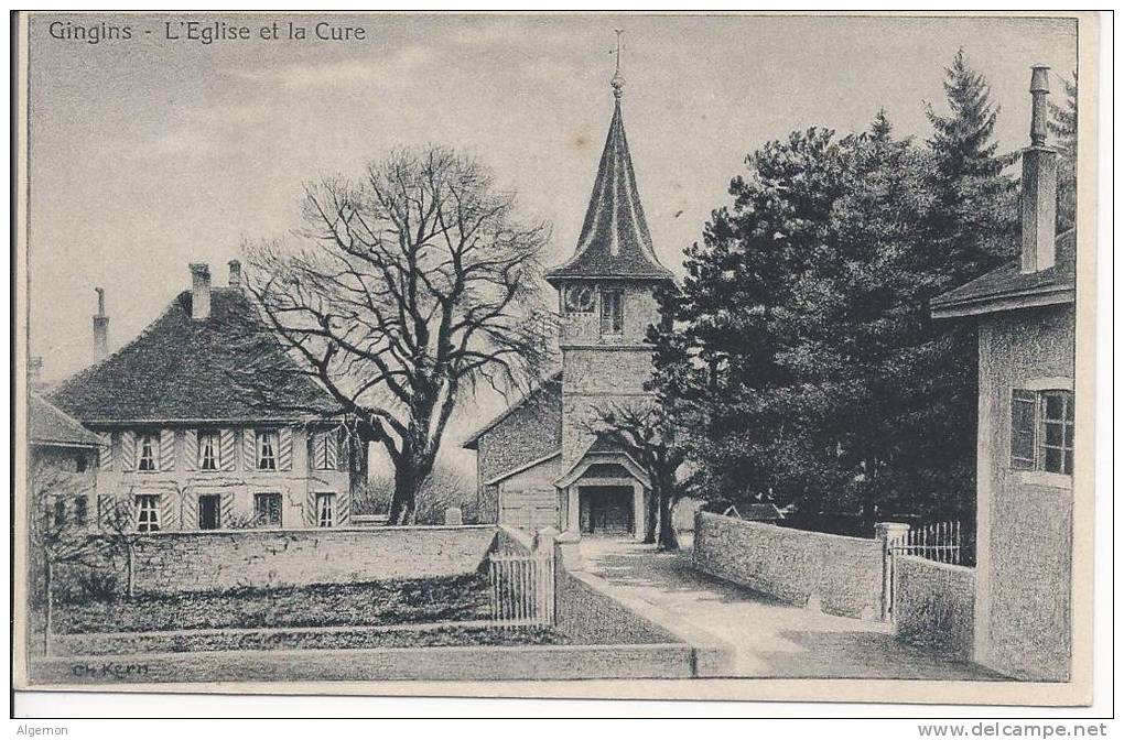 4971 - Gingins L'Eglise Et La Cure - Gingins