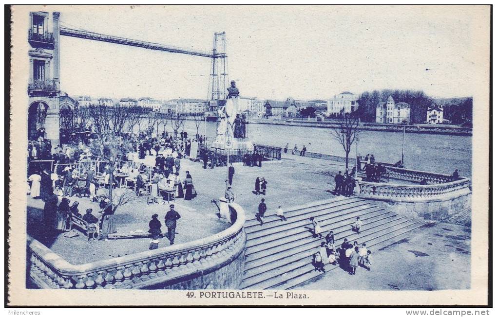 CPA - (Espagne) Portugalete - La Plaza - Autres & Non Classés