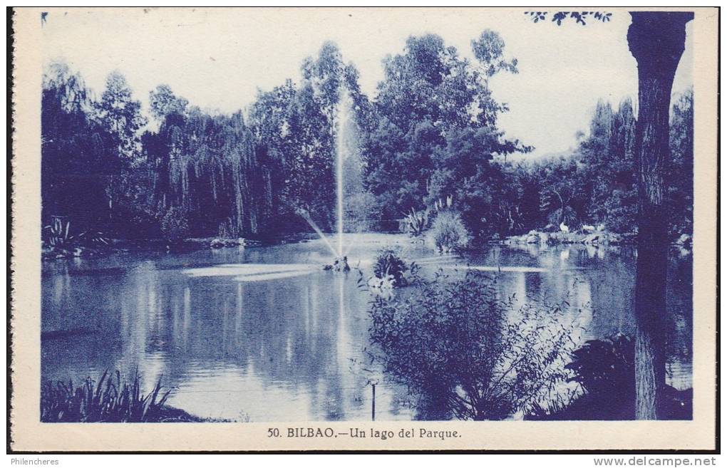 CPA - (Espagne) Bilbao - Un Lago Del Parque - Autres & Non Classés