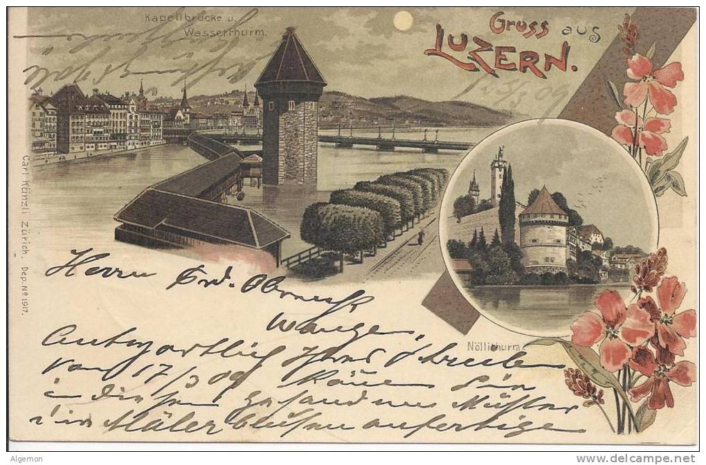 4986 - Litho Gruss Aus Luzern - Luzern