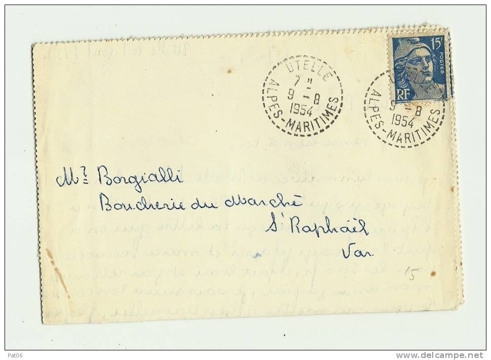 L.S.I.    Obl.1954 UTELLE - 1945-54 Marianne De Gandon