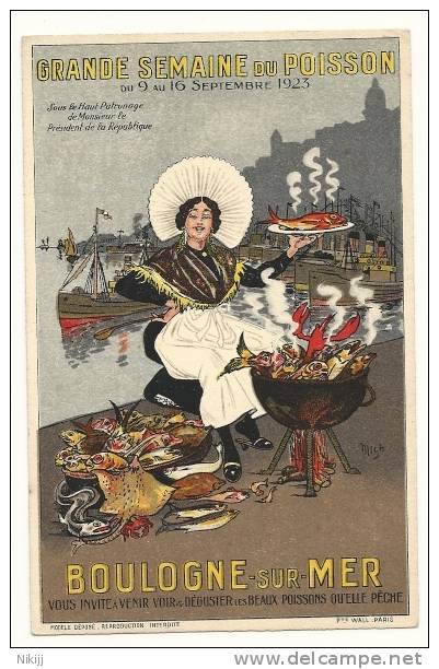 *** MICH - Pub Boulogne Poissons 1923 !!! *** - Mich