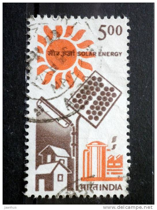 India - 1988 - Mi.nr.1137 - Used - Science And Technology - Solar Energy - Definitives - Gebruikt