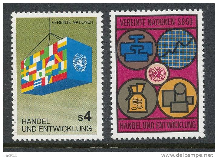 UN Vienna 1983 Michel # 34-35 MNH - Unused Stamps