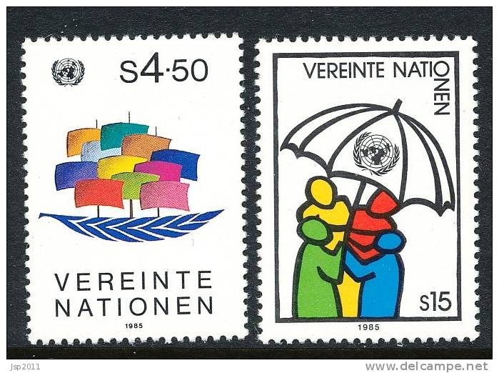 UN Vienna 1985 Michel # 49-50 MNH - Ungebraucht