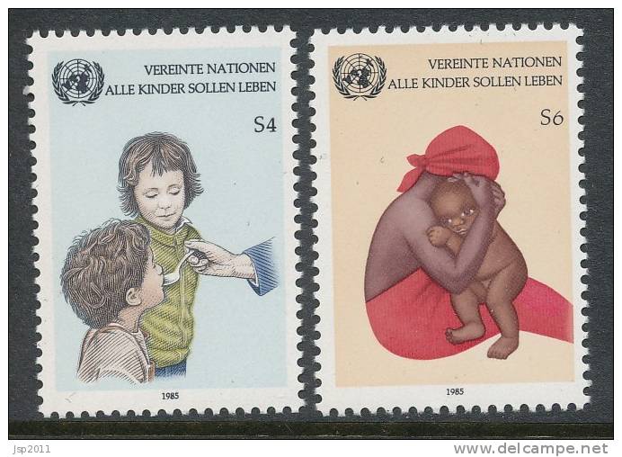 UN Vienna 1985 Michel # 53-54 MNH - Ungebraucht