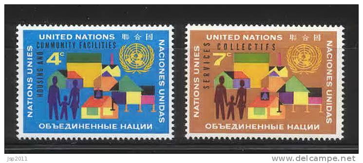 UN New York 1962 Michel 114-115, MNH - Unused Stamps