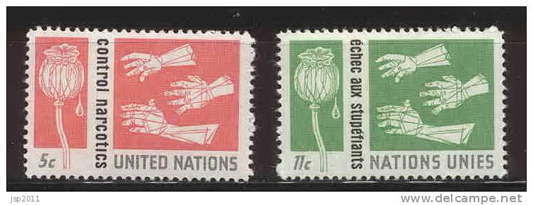 UN New York 1964 Michel 142-143, MNH - Unused Stamps