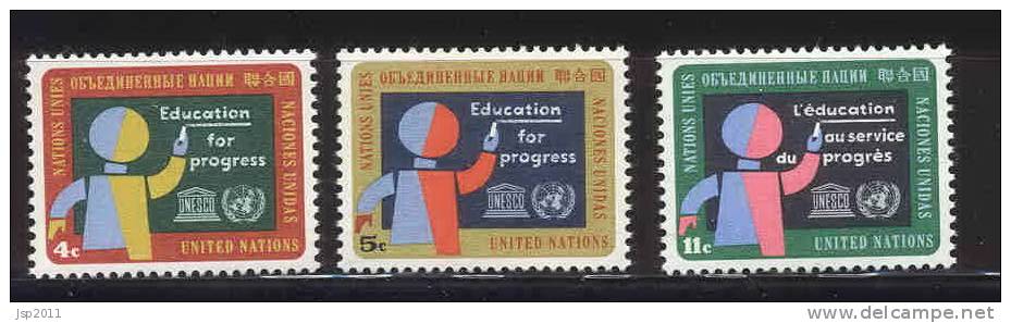 UN New York 1964 Michel 145-147, MNH - Unused Stamps