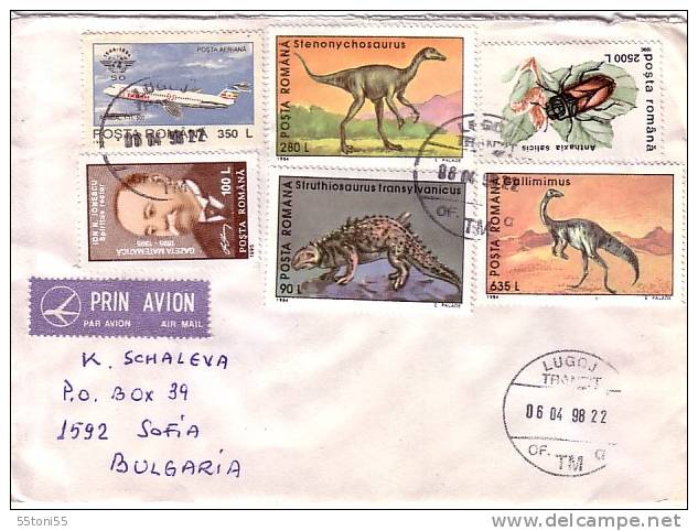 Envelope  ROMANIA / BULGARIA (dinosaur) - Preistorici