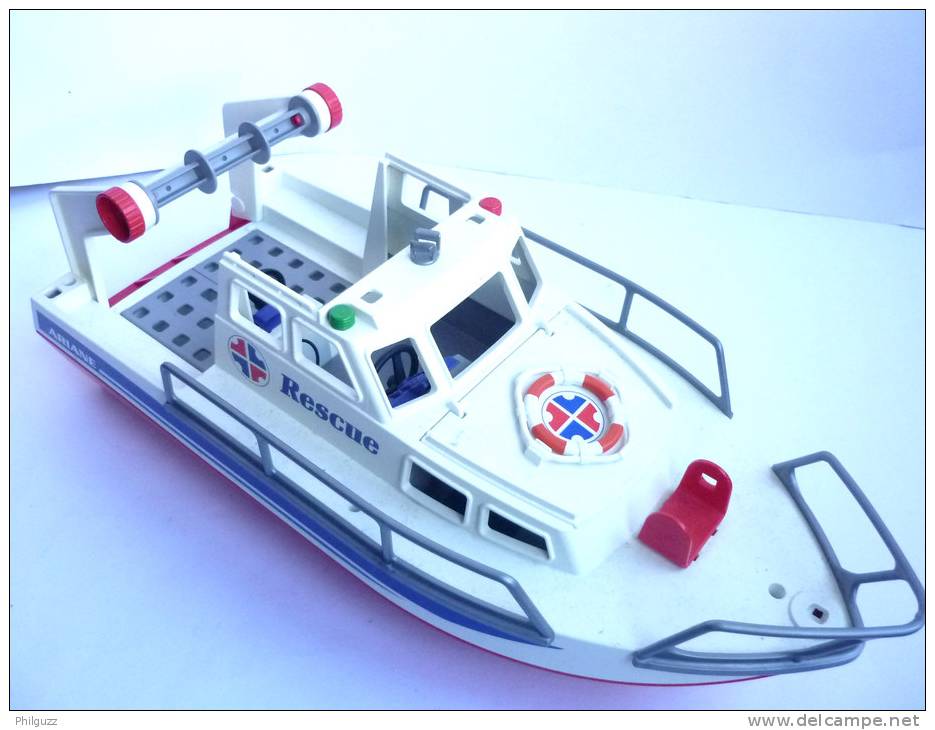 PLAYMOBIL EQUIVALENCE BOITE 3063 VEDETTE DE SECOURS EN MER EDITION LIMITE Incomplète - Playmobil