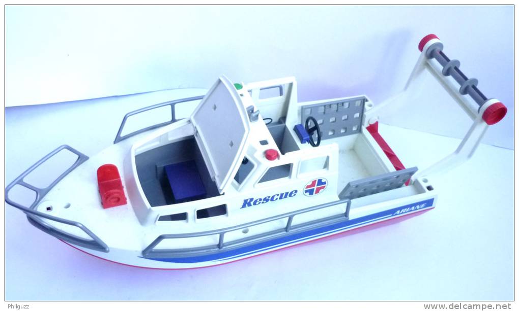 PLAYMOBIL EQUIVALENCE BOITE 3063 VEDETTE DE SECOURS EN MER EDITION LIMITE Incomplète - Playmobil