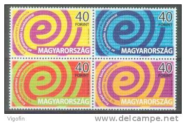 U 2004-4832-5 EU INFORMATIK KONGRES, HUNGARY, 1 X 4v, MNH - Ungebraucht