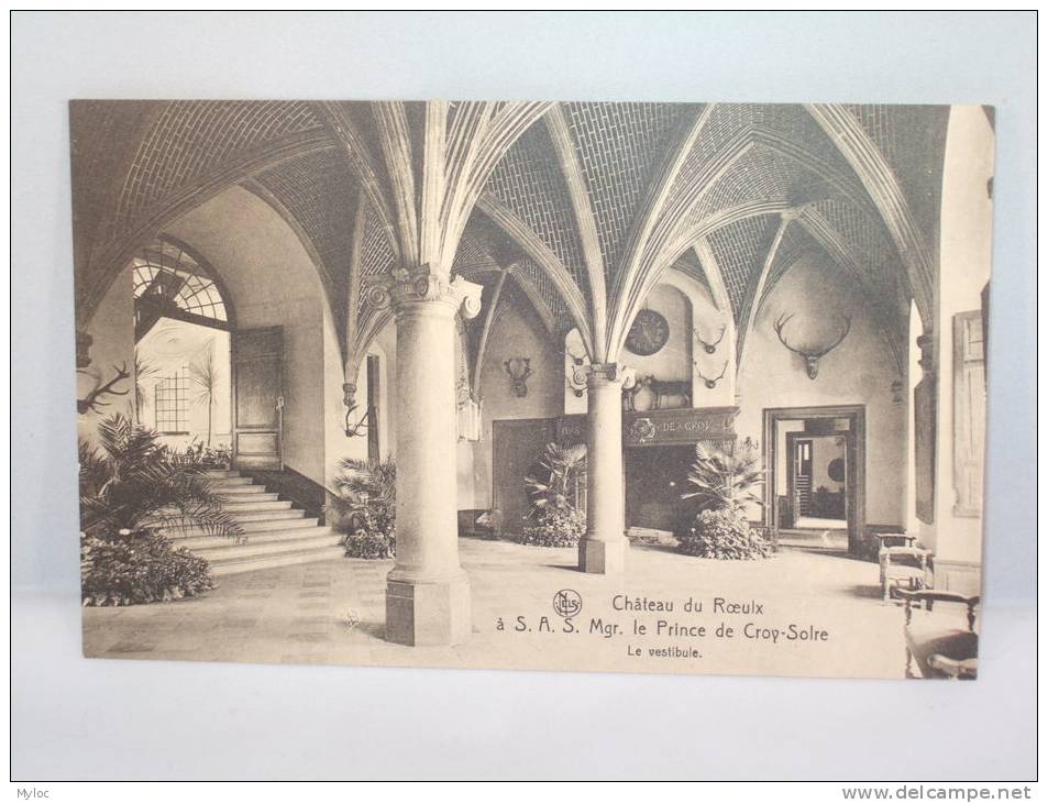 Le Roeulx. Château Du Roeulx. Le Vestibule. Mgr. Le Prince De Croy-Solre - Le Roeulx