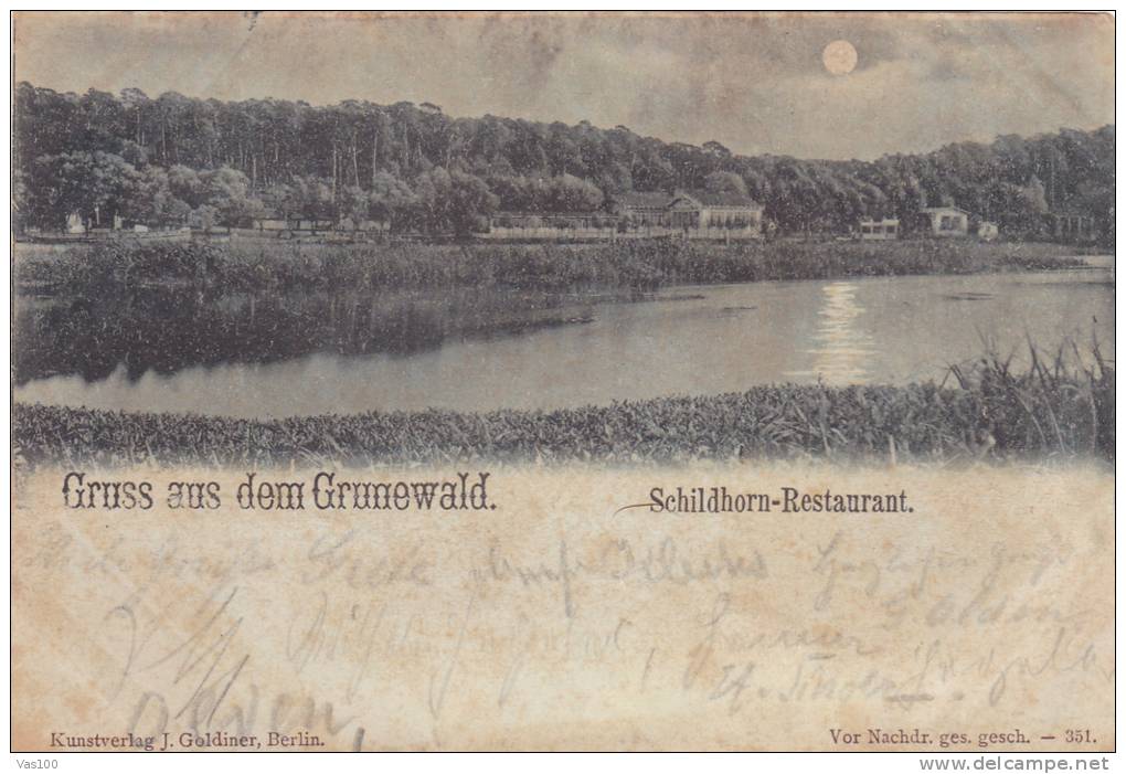 GRUNEWALD,SCHILDBORN-RESTAURANT 1898 - Grunewald