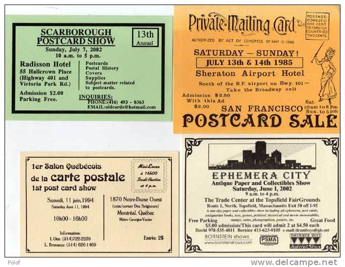 4 CP Sur Foires, Carte Postale, Antiquité....    (48593) - Fairs