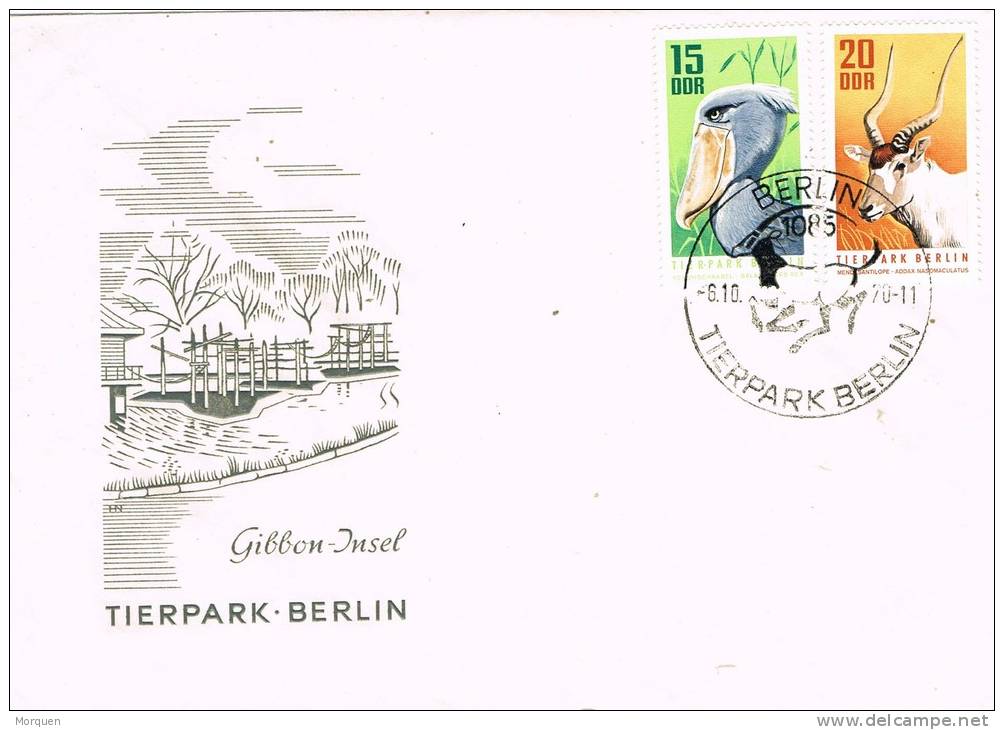 10021. Carta BERLIN, 1970. TIERPARK Berlin, Zoo - Storia Postale