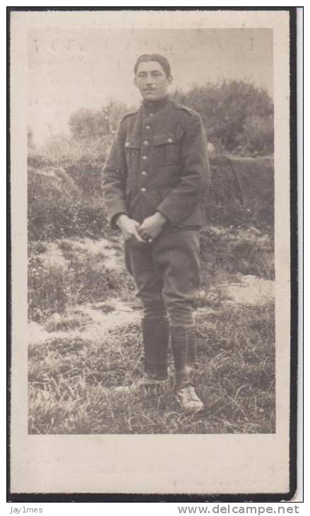 Faire Parts Deces-ww1-mort Hopital Cap Ferrat-14 18-né A La Gleize Stoumont - Overlijden