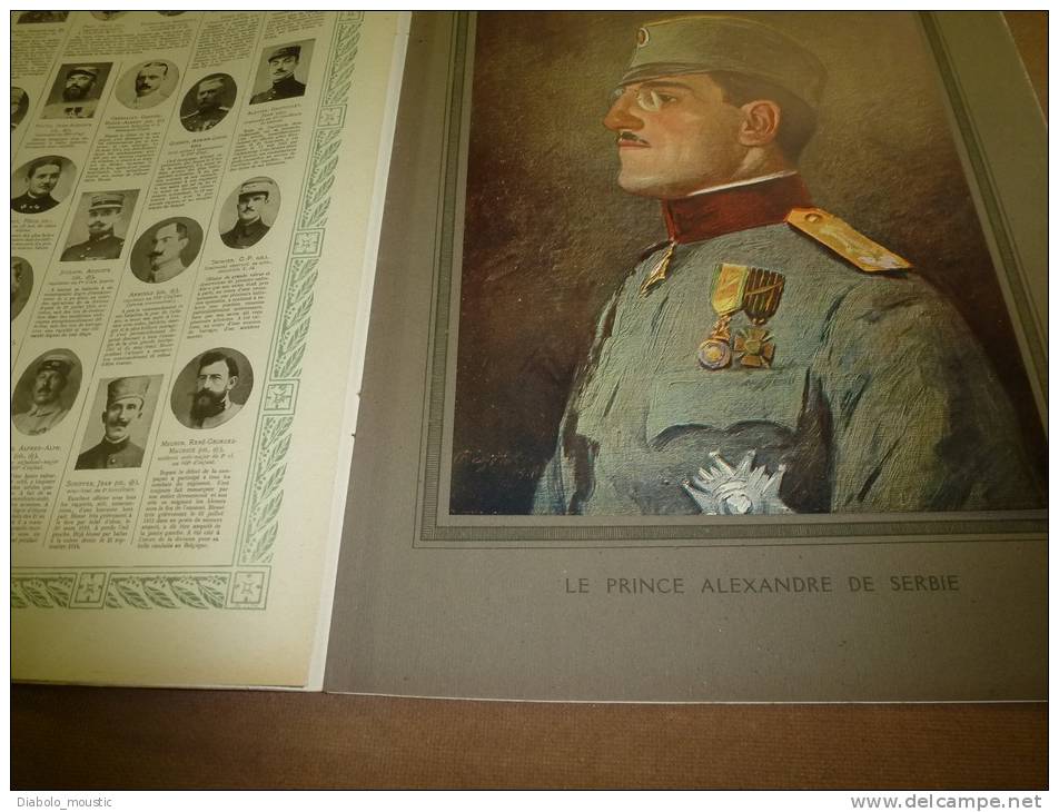 L' ILLUSTRATION  N° 3841  Du  14 Octobre 1916 : Belle Lithographie Couleur Portrait Du  Prince ALEXANDRE De Serbie - L'Illustration