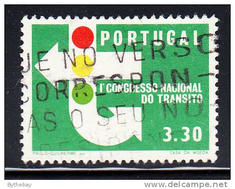 Portugal Used Scott #943 3.30e Traffic Signs And Signals - 1st National Traffic Congress - Oblitérés