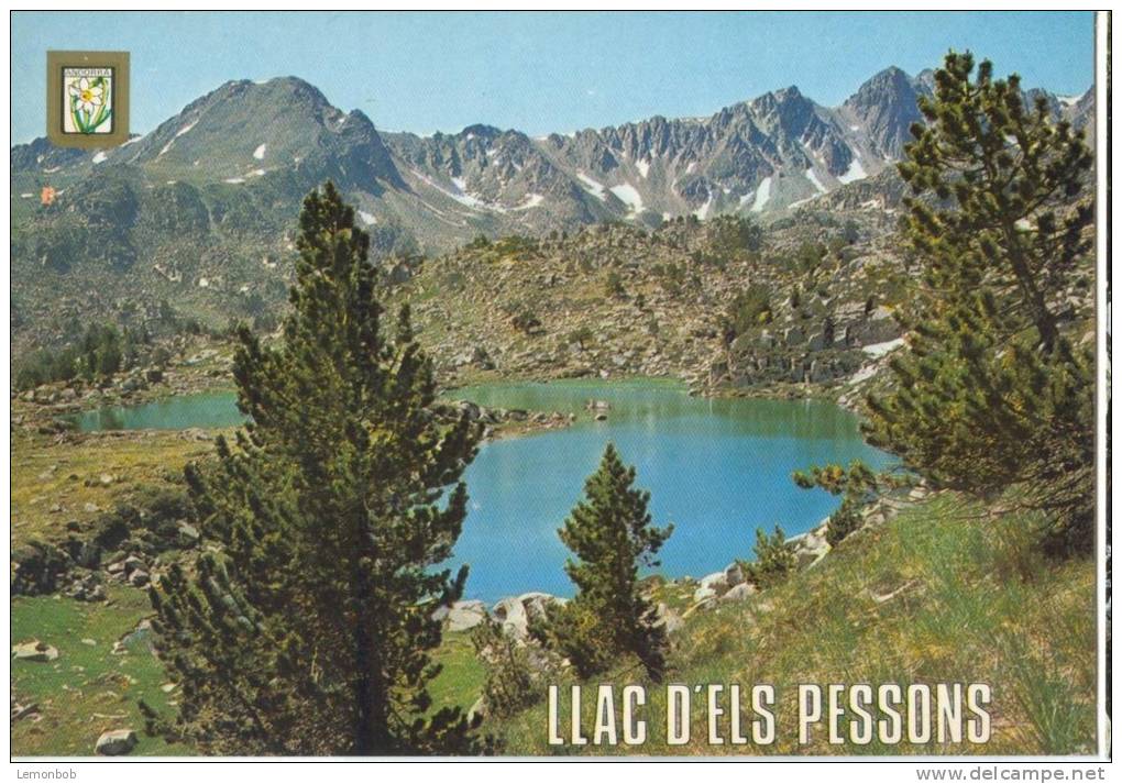 Valls D'Andorra, Llac D'Els Pessons, Unused Postcard [11817] - Andorra