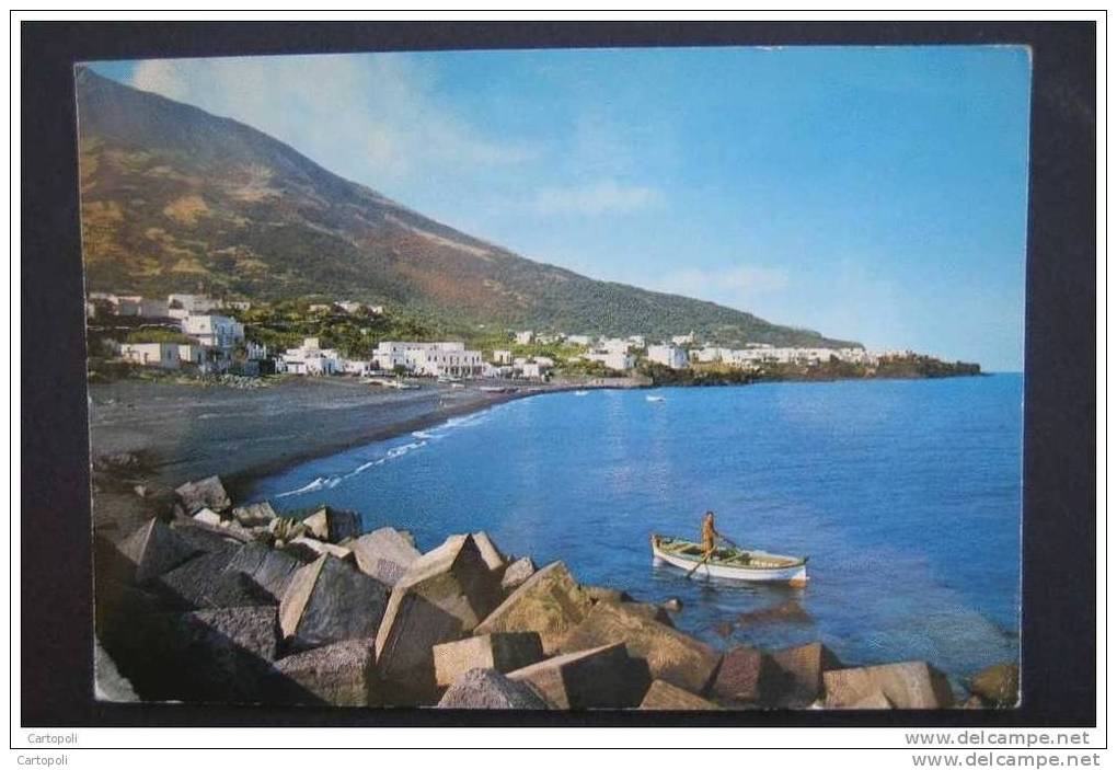 ^ EOLIE ISOLE STROMBOLI MESSINA Pieghina Orizz. A Sx  82 - Messina