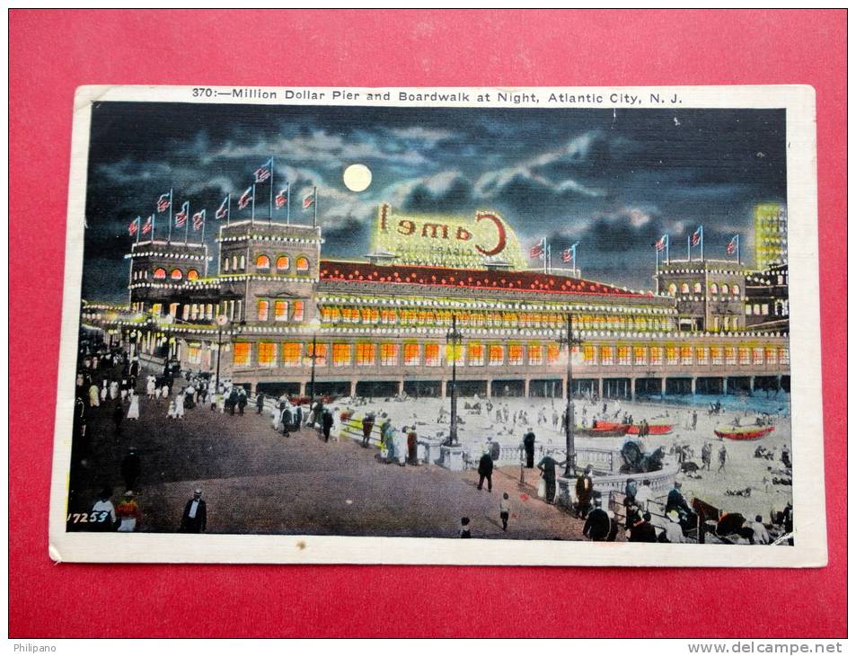 - New Jersey > Atlantic City  Million Dollar Pier At Night 1936 Cancel----  -----  --   -ref  721 - Atlantic City