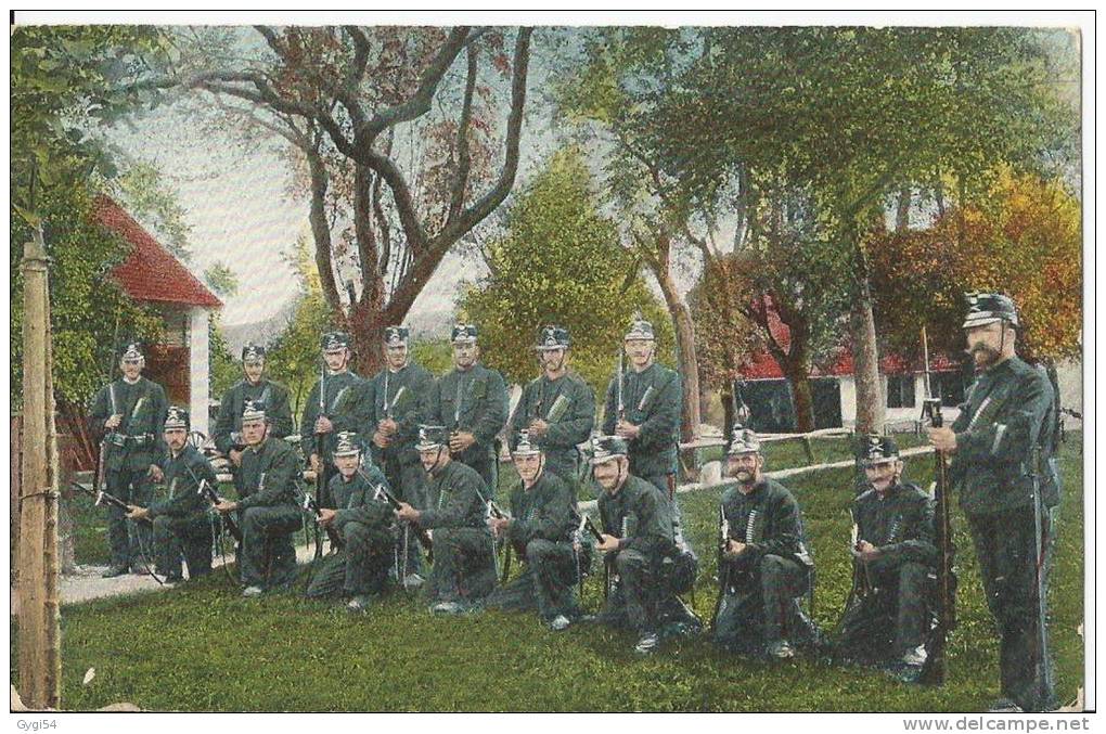 CPA 1908  Aarau Suisse  Cantonnement ,,Sentinelle  Du Cantonnement - Aarau