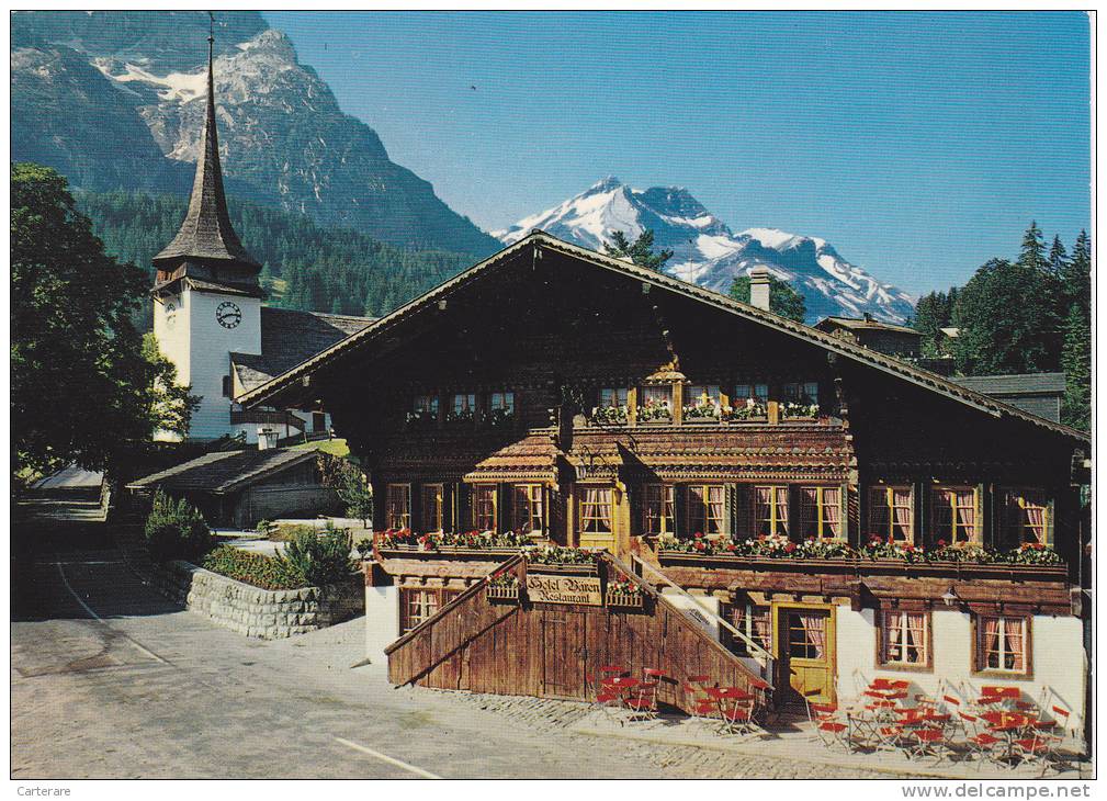 SUISSE,HELVETIA,SWISS,SWITZERLAND,SCHWEIZ,BERNE,BERN,GSTEIG,GSTAAD,CHATELET,SARINE,HAUT SIMMENTAL GESSENAY,PILLON,CHALET - Gessenay