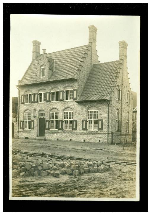 Reninghe  Lo - Reninge  : Originele Foto 16 X 11,5 Cm - Gemeentehuis - Lo-Reninge