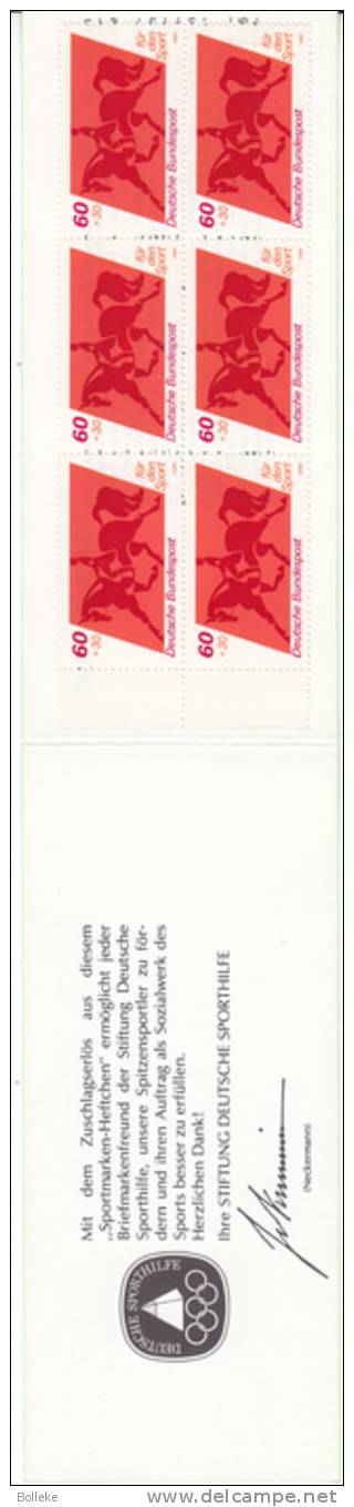 Hippisme - Jeux Olympiques - République Fédérale - Carnet Yvert 897 ** - MNH - Variété - " P " Plus Court - Variétés Et Curiosités