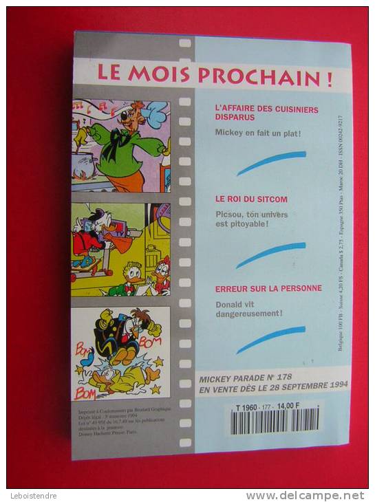 MICKEY PARADE  N° 177  LA GUERRE DES SUPERMARCHES  1994 - Mickey Parade