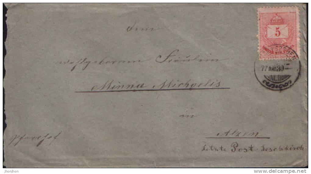 Hungary-Letter Circulated In 1877-2/scans - Lettres & Documents