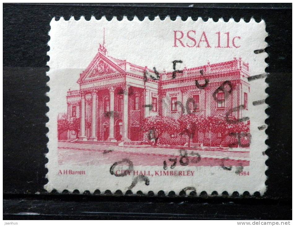 South Africa - 1984 - Mi.nr.646 - Used - Buildings - Hall, Kimberley - Definitives - Oblitérés