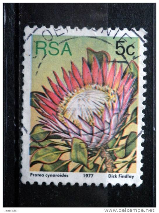 South Africa - 1977 - Mi.nr.516 A - Used - Plants - Protea Cynaroides - Definitives - Oblitérés