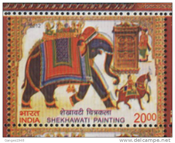 INDIA  2012  EFO...BLUR COLOUR SHIFTED ...TO RIGHT...CFULL SHEETLET #  41330  Indien Inde - Errors, Freaks & Oddities (EFO)