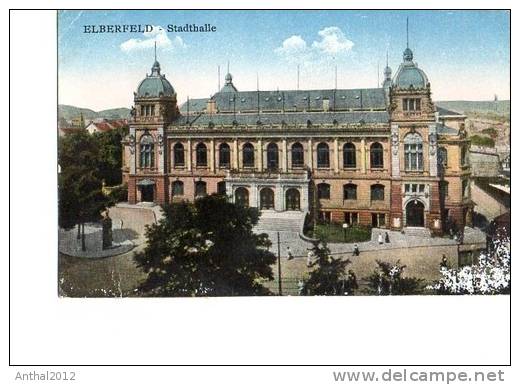 Litho Stadthalle Elberfeld Bei Wuppertal Beschr. Um 1920 - Wuppertal